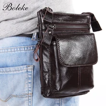 Бренд из натуральной воловьей кожи мужские винтажные коричневые Fanny поясная сумка маленькая ручная сумка через плечо 8123