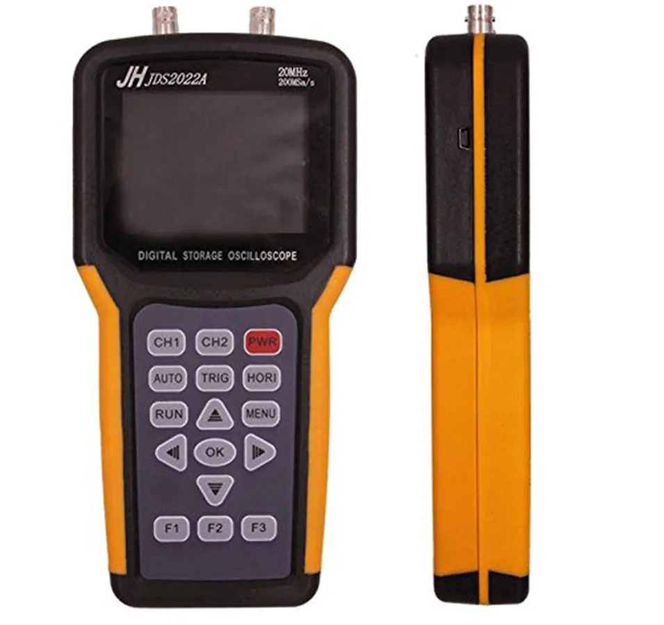 

Free Shipping!Jinhan JDS2022A Handheld Oscilloscope 2 Channels 20MHz oscilloscope