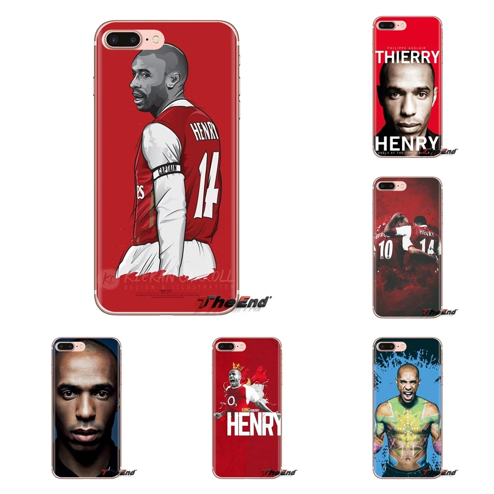 

For Huawei G7 G8 P7 P8 P9 P10 P20 P30 Lite Mini Pro P Smart Plus 2017 2018 2019 footballer Thierry Henry Silicone Phone Bag Case