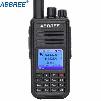 

ABBREE DMR AR-UV380 (GPS) Walkie Talkie VHF UHF Dual Band Dual Time Slot Tier 2 Digital/Analog Radio TYT MD-380 MD-390 MD-UV380
