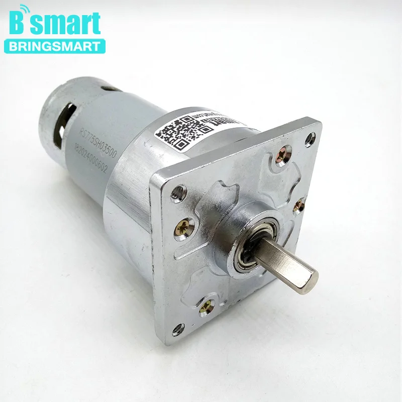 

Bringsmart 60GA775 12V DC Motor 24V Small Gear Machine 5~400rpm Electric Tools Low Speed Adjustment Speed CW/CCW