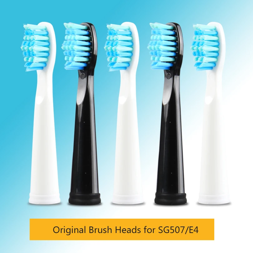 5pcs/lot Original Electric Toothbrush Head for SG507/E4/SG515/SG958 Soft Bristles Replaceable Brush Heads Deeply Cleaning BLACK 5pcs/lot Original Electric Toothbrush Head for SG507/E4/SG515/SG958 Soft Bristles Replaceable Brush Heads Deeply Cleaning BLACK