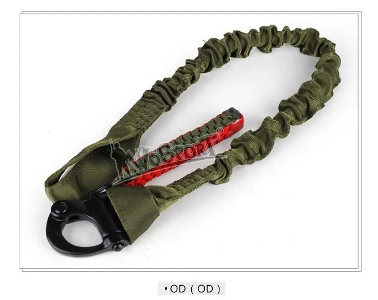 military gear hunting accessories airsoft molle system tactical elastic safety sling Lanyard Line for climbing HT17-004 (16)