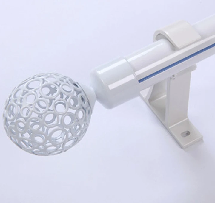 white steel cage ball