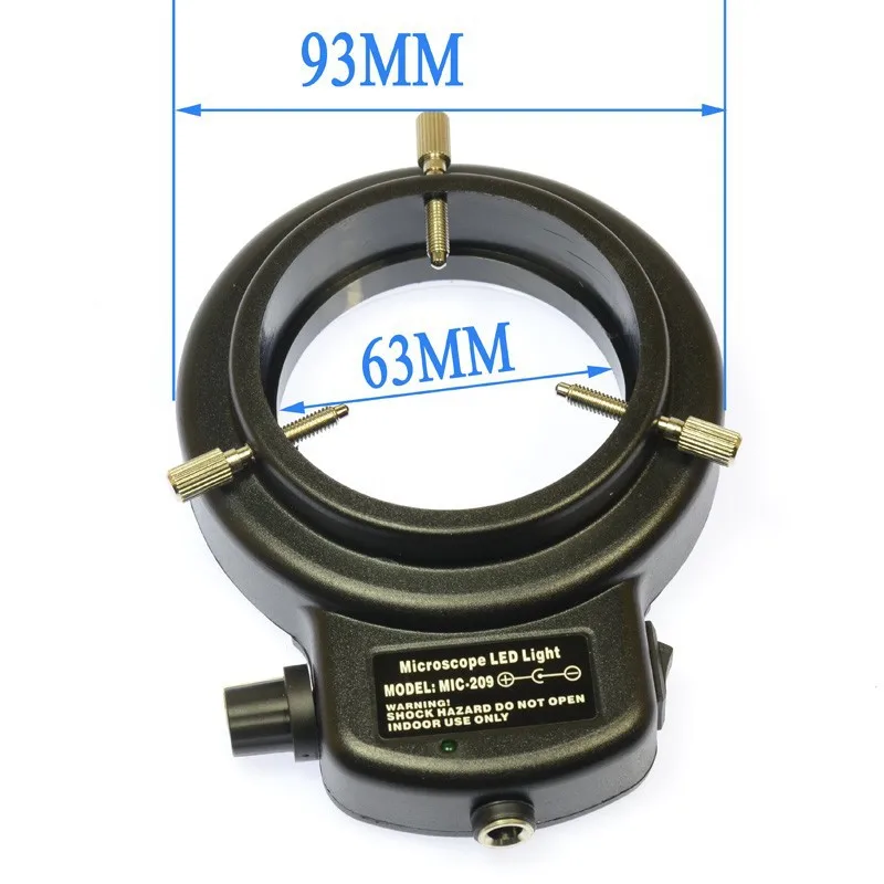 Светильник ed Microscopes 144 светодиодный кольцевой светильник с подсветкой Лупа с 110 V-240 V AC задний светильник для промышленности стерео микроскоп камера