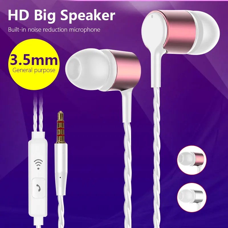 

Headphone 3.5mm Ear-Hook Universal Headset Game with Mic Dynamic Sports for Samsung