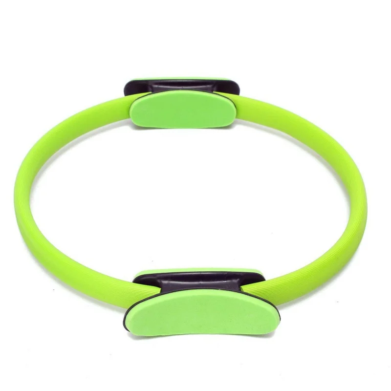 Pilates Ring Circle Resistance Exercise Workout Fitness GYM Yoga Ring Dual Band green