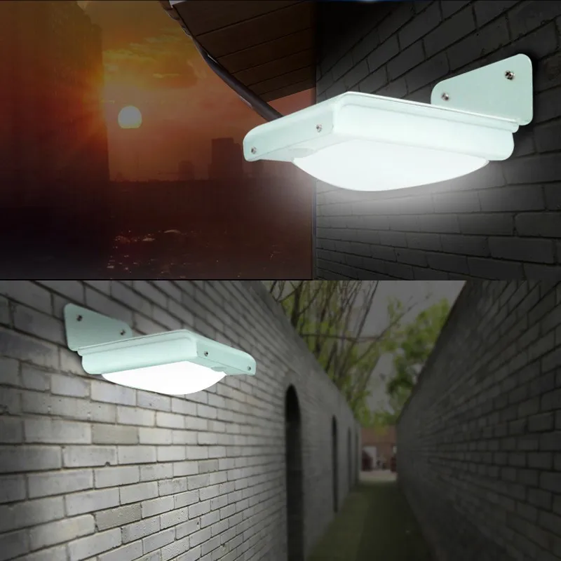 

Outdoor Garden Landscape Lighting 16 LED Solar Motion Sensor Light Wall Mounted Lamp Built-in High Power Lithium Batteries