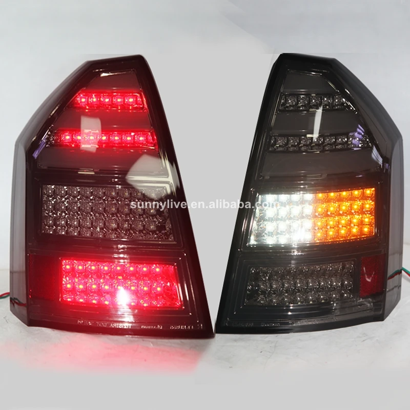 For Chrysler 300C LED Tail Lamp Smoke Black 300c Rear Lamp 2005 2008