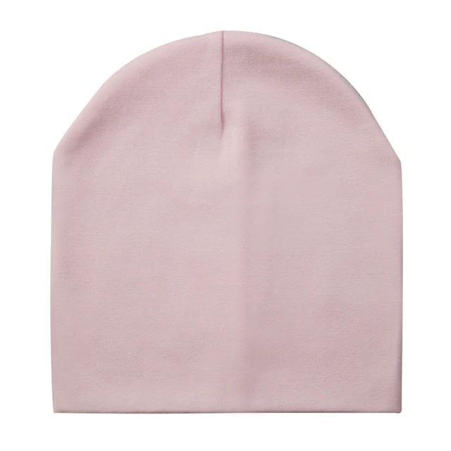 Baby Hats Cotton Solid Color Baby Cap Children's Beanie Hat For Boys And Girls Kids Boys Winter Hat light pink