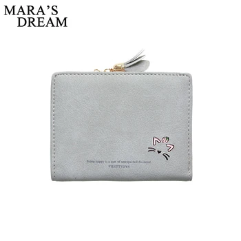 

Mara's Dream 2018 Women PU Leather Wallet Girl Hasp Small Wallet Purse Tassels Mini Handbag Fashion Female Pink Purse Coin Purse