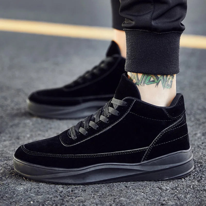 Sneakers Femme 2018 New Middle Heel Running Shoes for Men Winter PU Leather Outdoor Sports Shoes for Male Warm Men Sneakers Sneakers Femme 2018 New Middle Heel Running Shoes for Men Winter PU Leather Outdoor Sports Shoes for Male Warm Men Sneakers