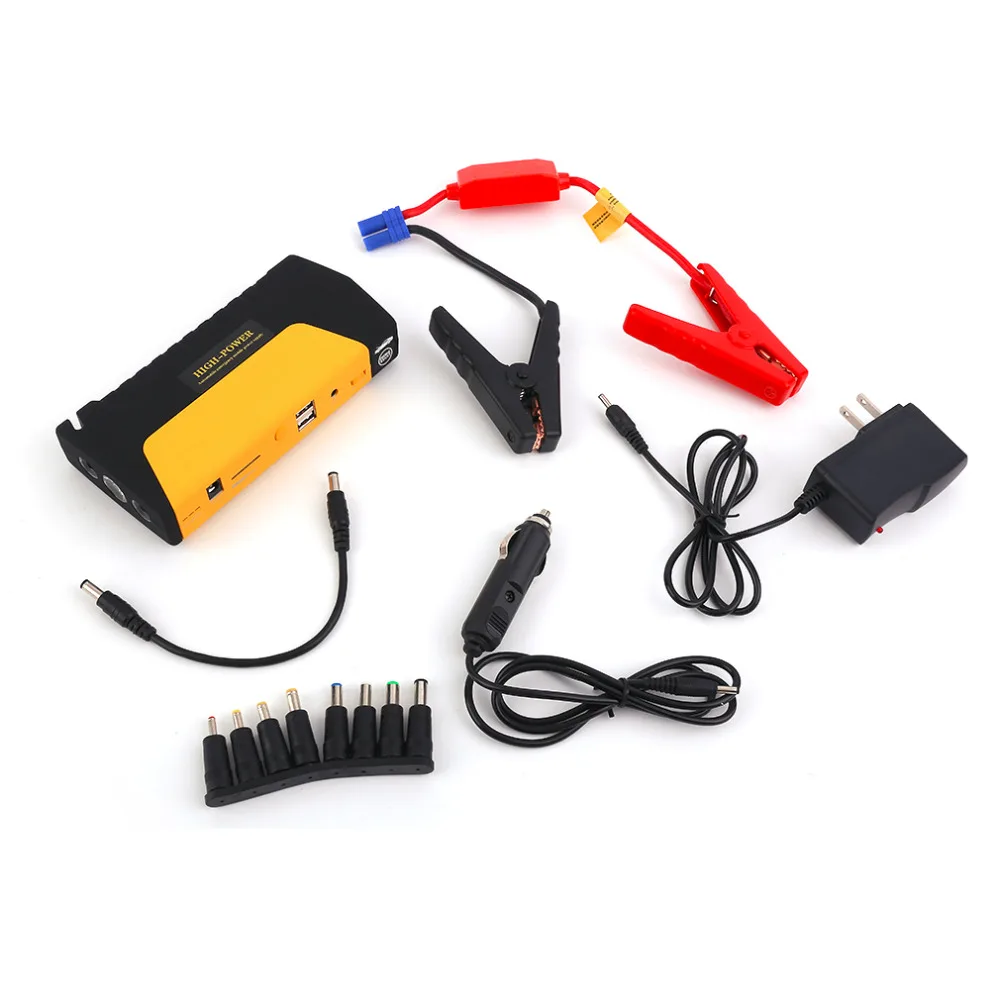 New 68000ma Multifunctional Portable Cars Auto Emergency Start Car Jump Starter Power Bank With Three Lights Engine Booster