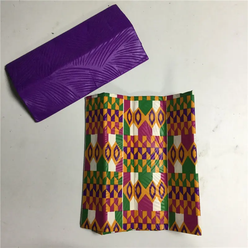 Нигерийская Анкара ткань Полиэстер Гана кэнте воск Африканский Китенге печать восковая ткань для ткани в 2+ 2 ярдов для одежды-J5 - Цвет: 18