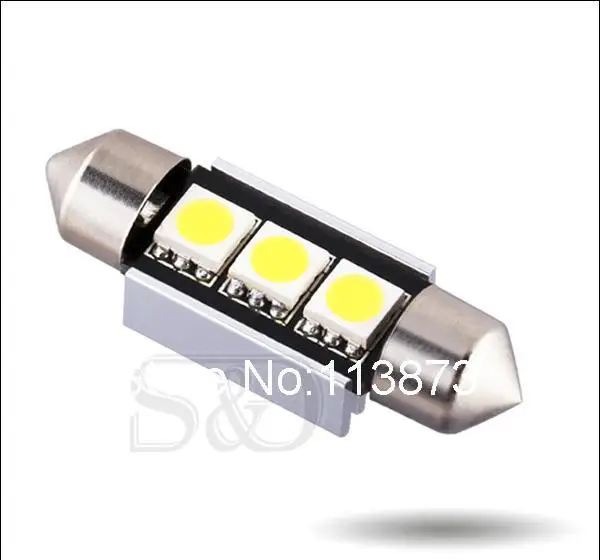 10 шт. 36 мм 39 3 SMD 5050 Белый купол Festoon c5w светодиодный автомобильный CANBUS без ошибок