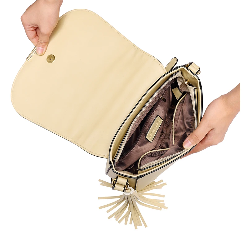 LOVEVOOK women shoulder crossbody bag female messenger bags with tassel high quality ladies bags Be