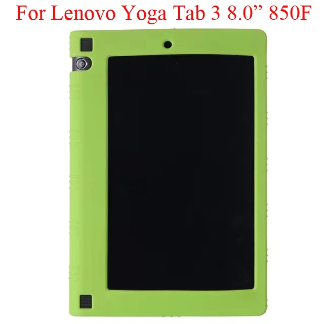 

For Lenovo Yoga Tab 3 8 Silicone Case Cover Tab3 8.0 850f Protector Yoga Tablet 3 8 YT3-850f Soft Casing Shell Capa Fundas
