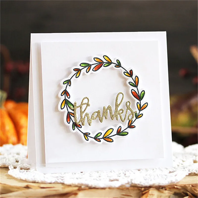 

Julyarts 16Pcs/lot 14*14cm New Decorative Clear Stamps For Scrapbooking Card Album Flower Letter Autumn Blessings Letter Flower