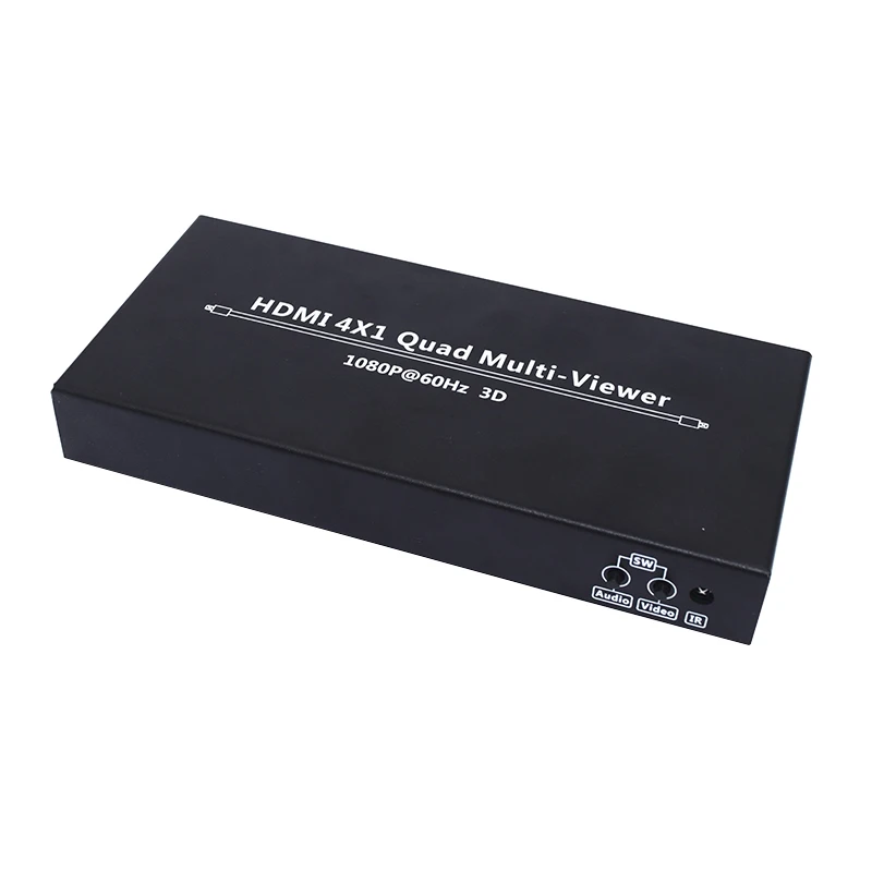 Larryjoe HDMI 4X1 Quad multi-просмотра HDMI Quad экран в режиме реального времени мульти-просмотра сплиттер бесшовный коммутатор 1080P 60 Гц 3D ИК-управление