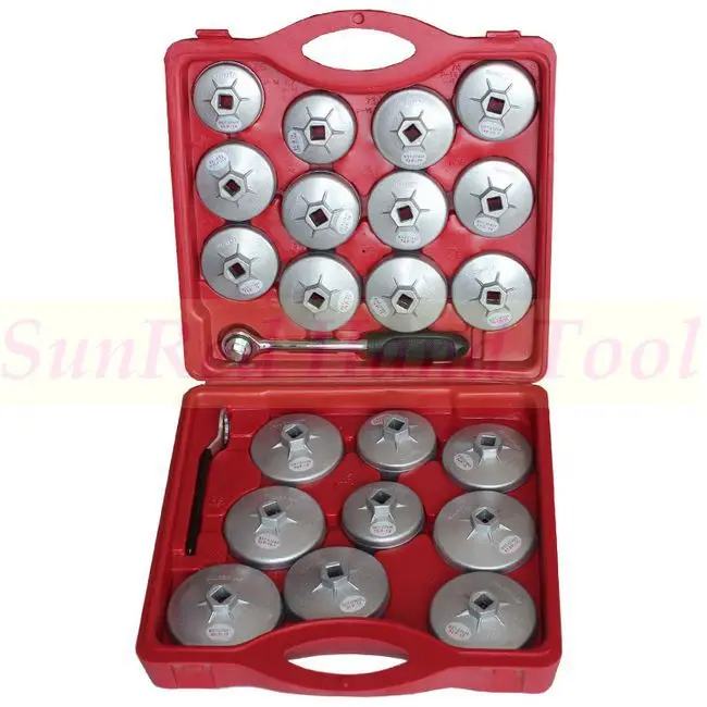 

BESTIR taiwan made 23pcs Aluminum alloy cap type oil filter wrenches set mechanical engineering tool NO.93311