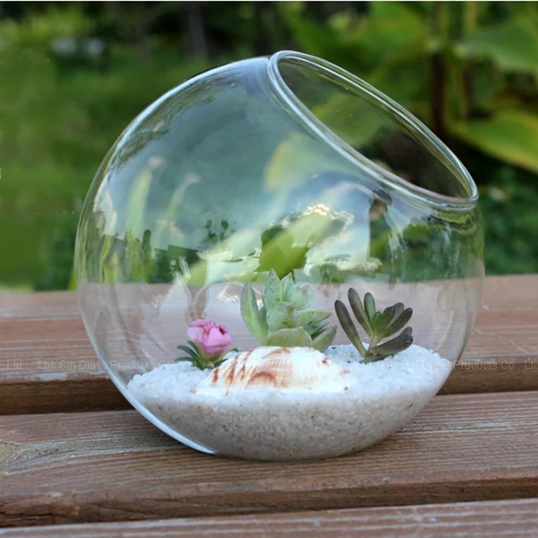 15cm Clear Round Glass Vase Bottle Terrarium Container Planter Pot Flower Diy Home Wedding Garden Decor Terrarium Decoration Terrarium Terrarium Containersround Glass Vase Aliexpress
