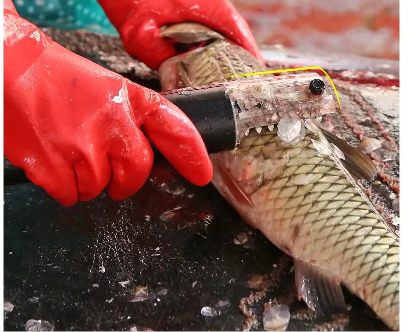 220 В электроочиститель рыбы кожи скребок для очистки чешуи лезвие 2200ма перезаряжаемые литиевые батареи инструменты рыбные весы морепродукты