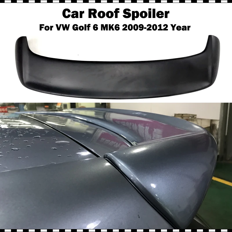 

Golf 6 REVOZPORT Style Fiber glass Rear Roof Lip Spoiler Wing for VW VI MK6 Standard Bumper (Not fit GTI & R20) 2009-2012 year