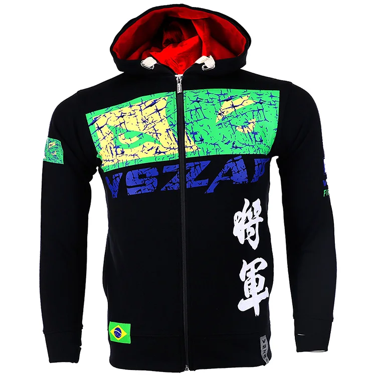 VSZAP Jesus fitness training hooded movement MMA vest thickening long