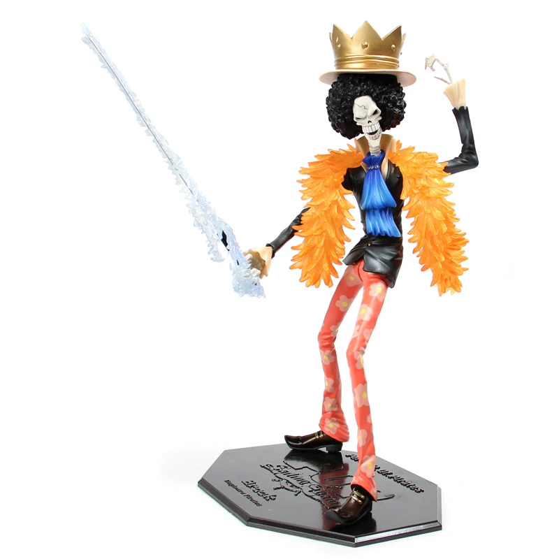 Japanese Anime Figure One Piece Anime P O P Brook Soul King Figure Sailing Again The New World 9 New In Box Aliexpress