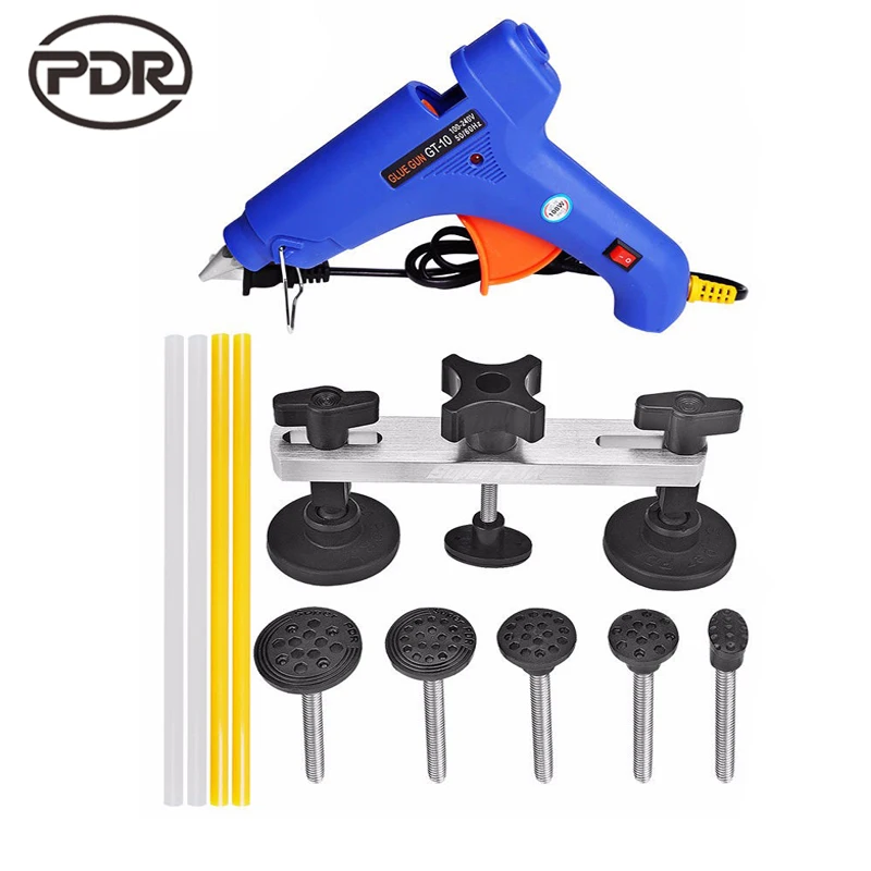 

PDR Tools Kit Ferramentas Dent Removal Paintless Dent Repair Tools Dent Puller Kit Pulling Bridge Glue Gun Adhesive Tools