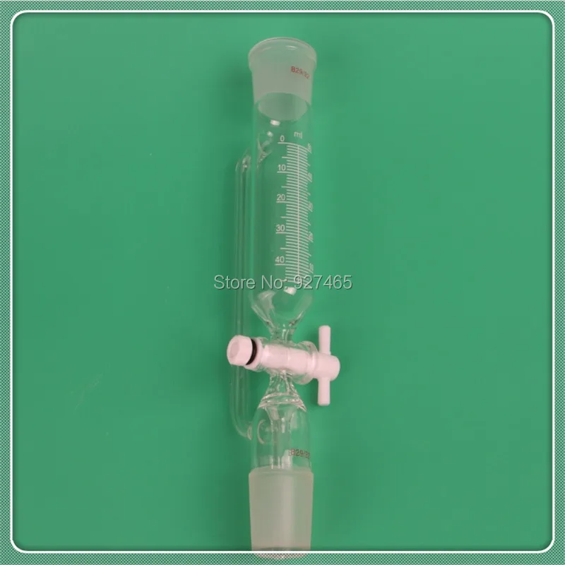 

50ml Constant Pressure Funnel,Separatory Funnel Constant Pressure with PTFE stopcock and scale,29/32 joint
