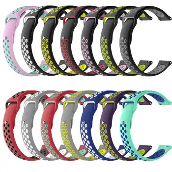 

20MM Bicolourable Silicone Replacement Strap Watch Band Strap for Garmin vivoactive3 vivomove HR vivomove