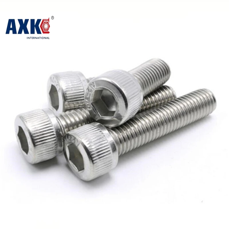 

2018 Rushed Stainless Steel Rod Axk M5 Bolt Screw Stainless Steel Hex Socket Cap Screw, 304 Allen Bolt, Din912 M5*6/8/10/12-100