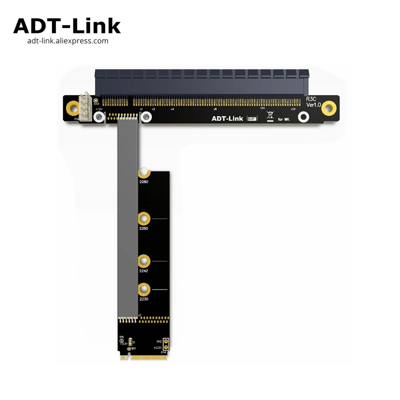 M.2 NVMe к PCIe 16x Riser X11050ti 1060ti 1080ti RX580 графическая карта удлинитель M2 x16 PCI e для NVIDIA AMD A N