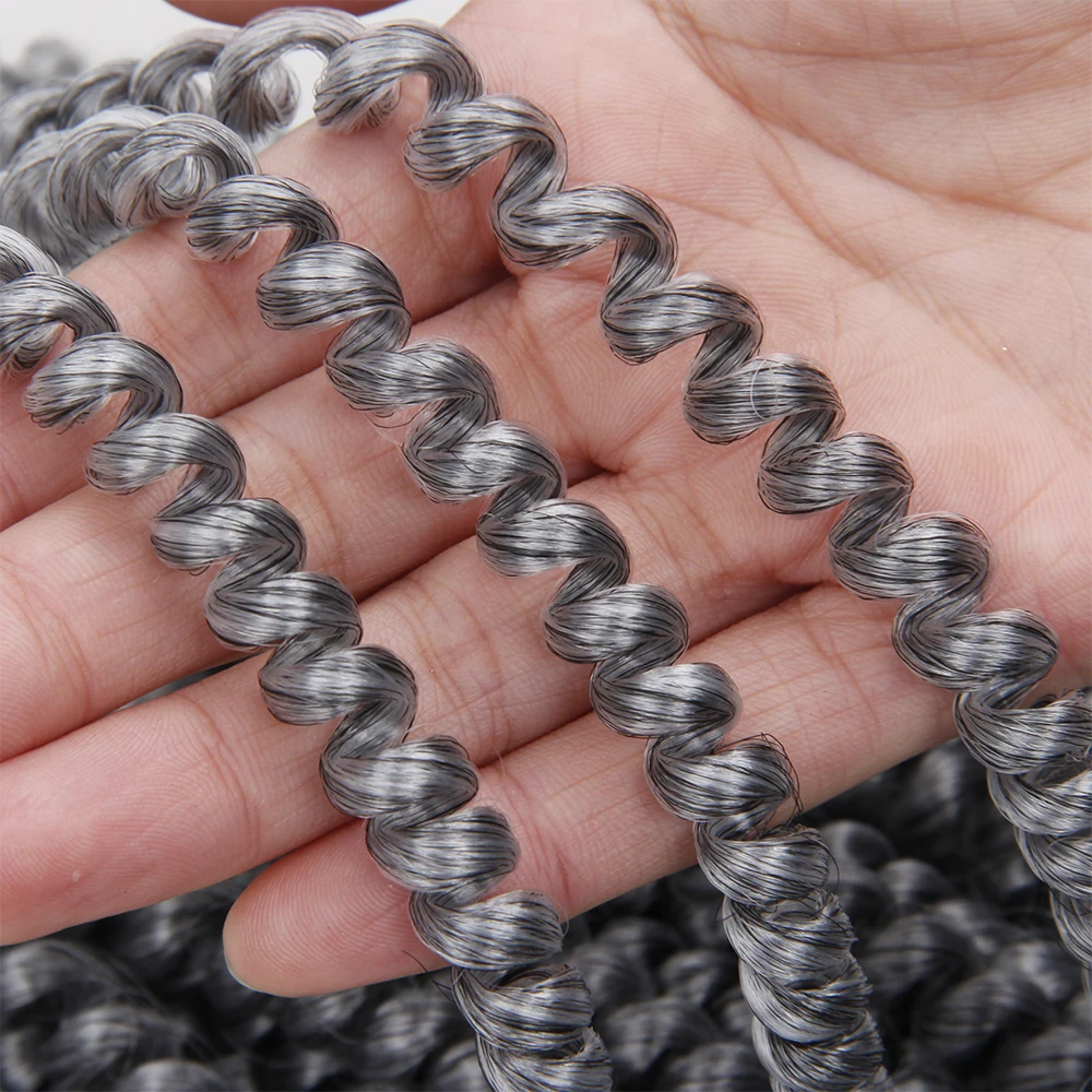 Curly Crochet hair Braid synthetic Ombre Braiding Hair Extensions Spring Twist Hair Crochet Braids nubian twist