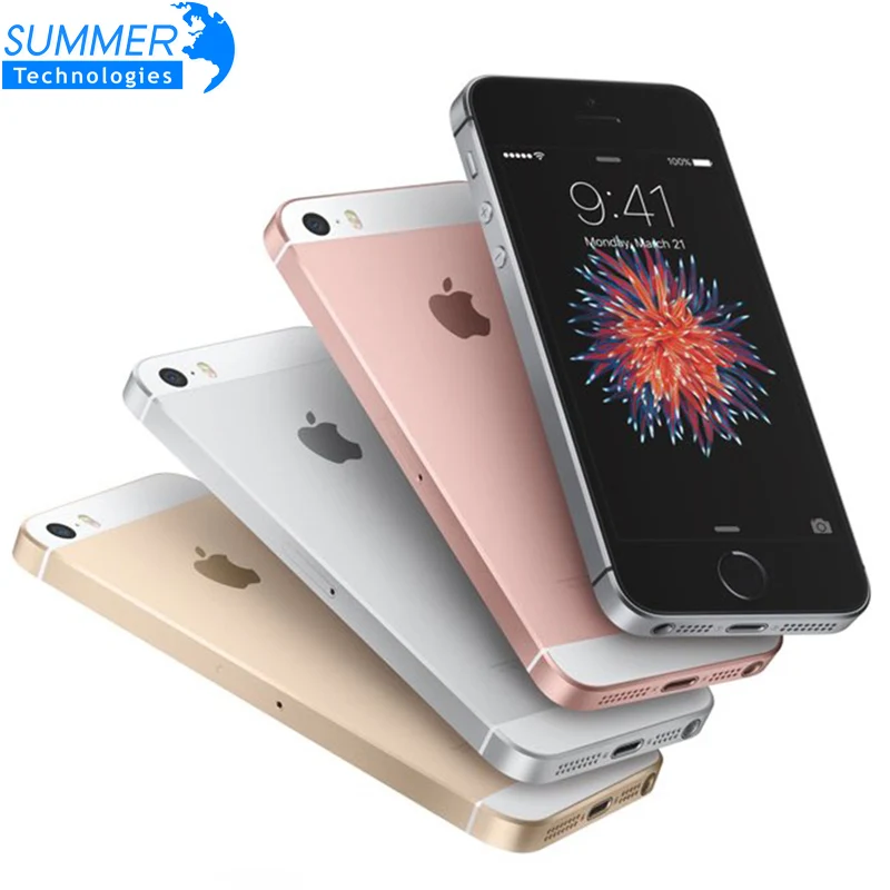 Apple iPhone SE Original Unlocked Smartphone A9 iOS 9 Dual Core 4G LTE 2GB RAM 16/64GB ROM 4.0'' Fingerprint Mobile Phone