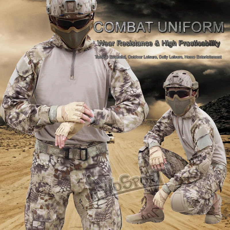 WoSporT Tactical Airsoft Clothes Military Army Combat Camouflage