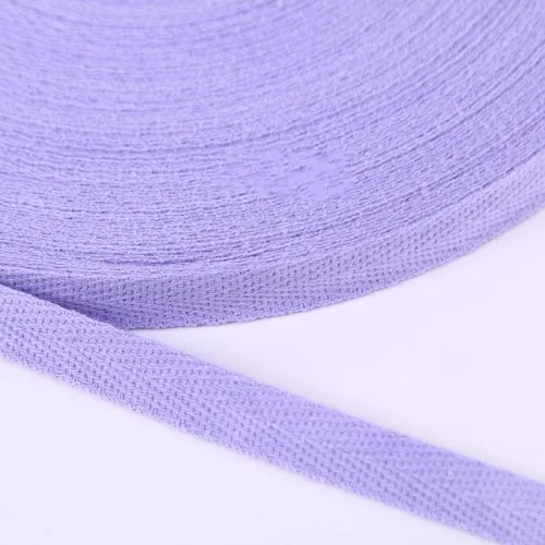 5 Light purple Лента шириной 20 мм, чистый цвет, лента в елочку, хлопок, тесьма 2 см, плетеный ремень, рюкзак, сделай сам, материал ручной работы, 10 ярдов - Цвет: 5 Light purple