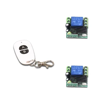 

Smart Home 12V Mini RF Wireless Remote Control System Transmitter +2pcs Receiver Household Intelligent Remote Control 315/433MHZ