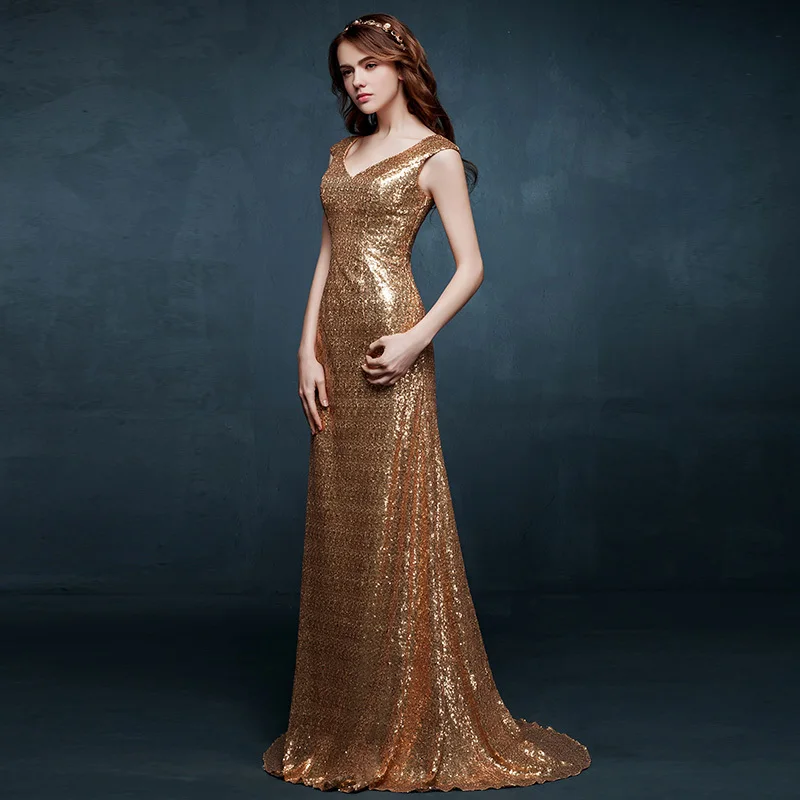 Metallic Evening Gowns