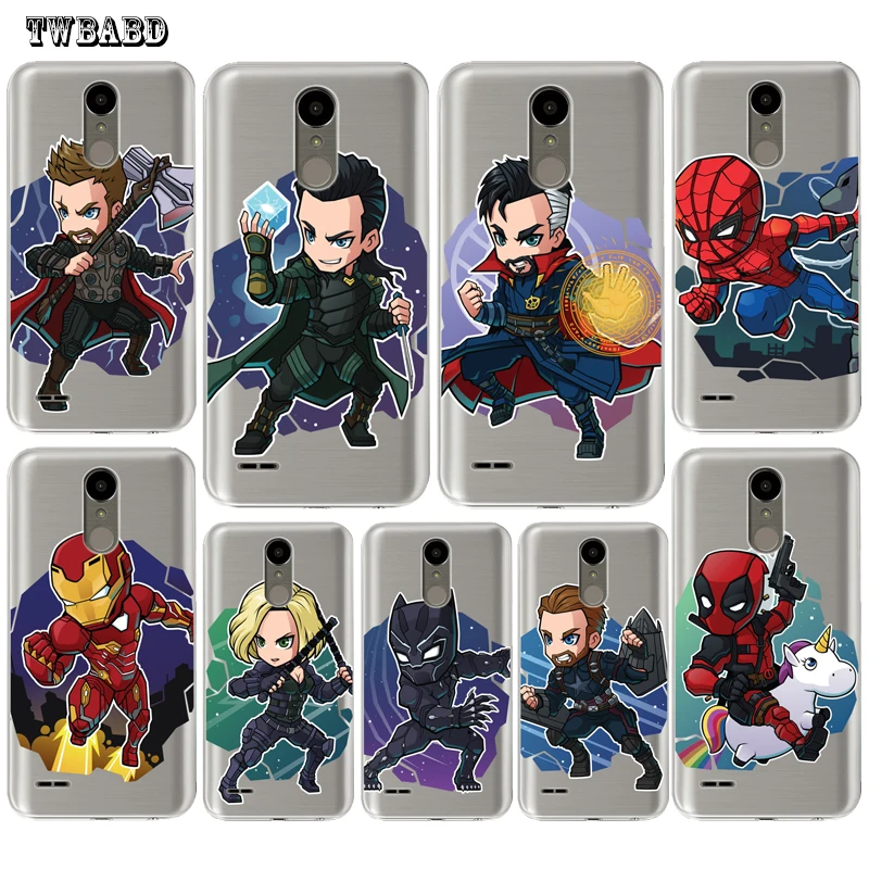 

Marvel Venom Iron Man Loki for Fundas LG Q6 Q8 G3 G4 G5 G6 K7 K8 K10 2017 X Screen Power 2 3 back cover Coque bumper housing