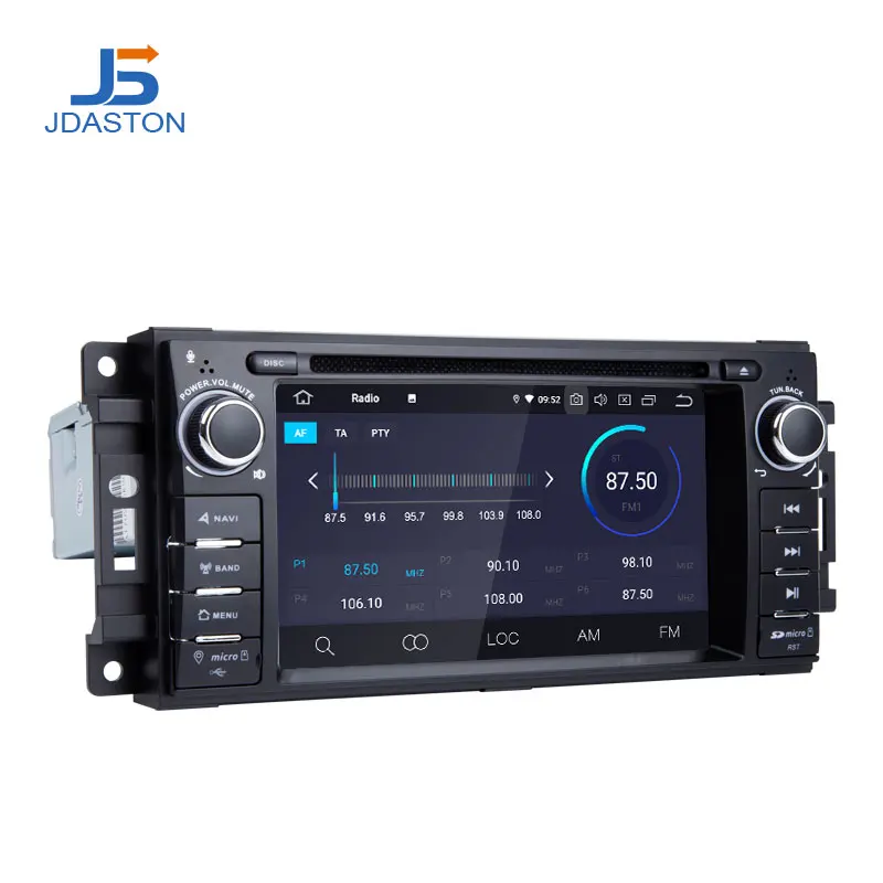 Discount JDASTON Android 9.0 Car DVD Player For Jeep Cherokee 2009 2008 2010 Wrangle Dodge Chrysler Sebring Multimedia 2Din Radio Stereo 2