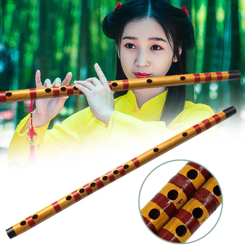 

Professional Bamboo Musical Instrument Toy Chinese Traditional Flutes Musical instruments 10 Hole Dizi Transversal Flauta