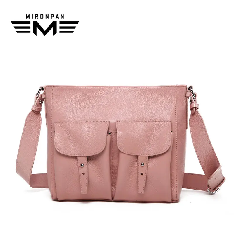 

MIRONPAN 2018 Exquisite Elegant Handbag Female Shopping Original Soft Tote Women High-capacity Traveling Genuine Leather Handbag