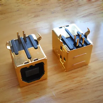 

30pcs High quality DIY 3U" Gold Plating USB 2.0 B Type Female Socket Printer Interface