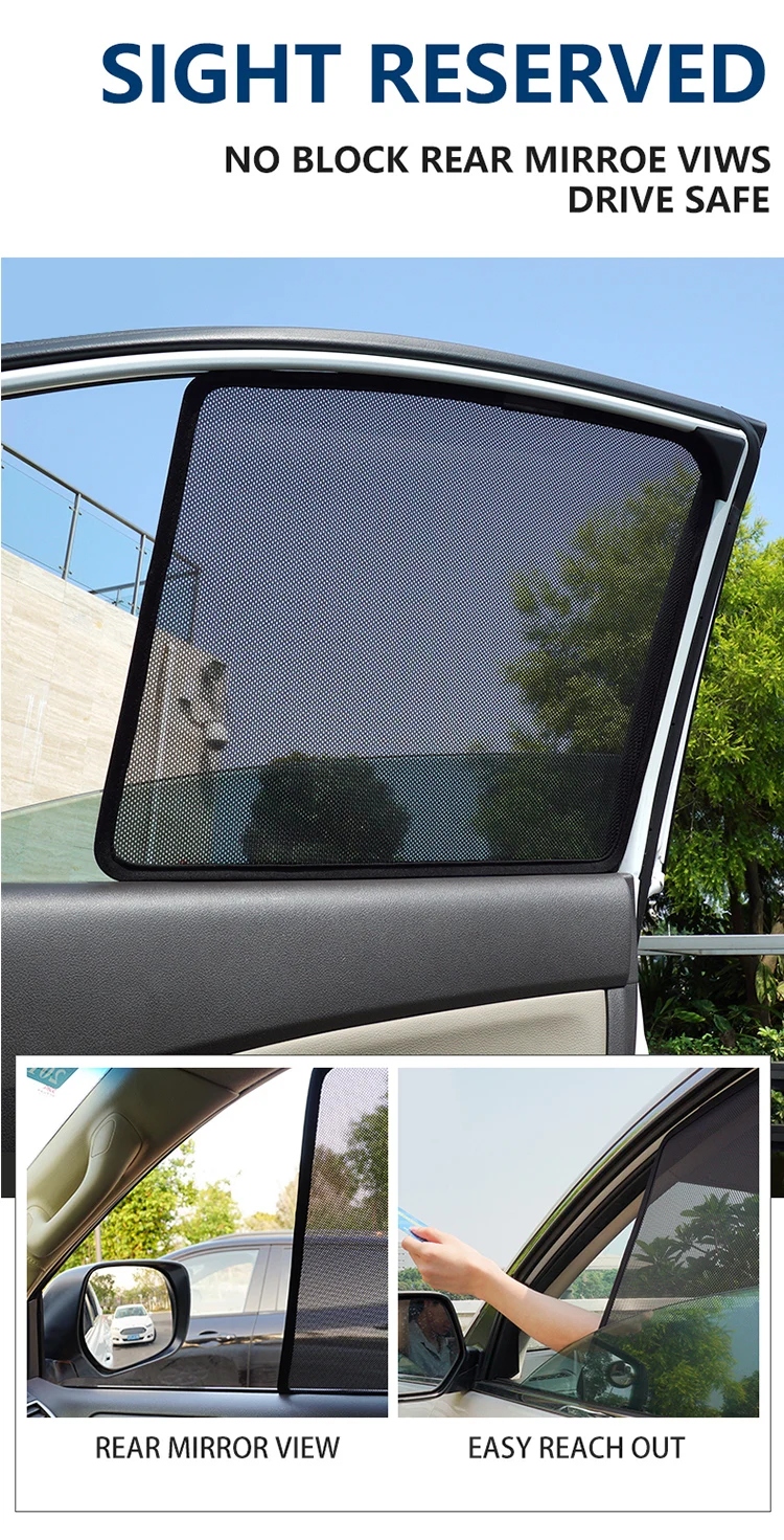 Lateral do Carro Capa para Buick Acessórios do Carro Magnético Janela Toldos Gl8 Gl6 Regal Lacrosse Excelle gt xt Cortinas 4 Pçs 9 Toldos p janela lateral