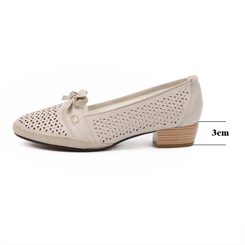 AIMEIGAO Big Size Women Sandals PU Soft Leather Low Heels Comfortable Shoes Elegant Bow Tie Summer Shoes High Quality
