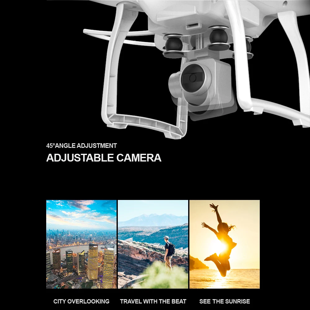L10 2 4G 0.3MP камера Drone Профессиональный Wifi FPV Quadcopter 6 осевой гироскоп 3D откидная