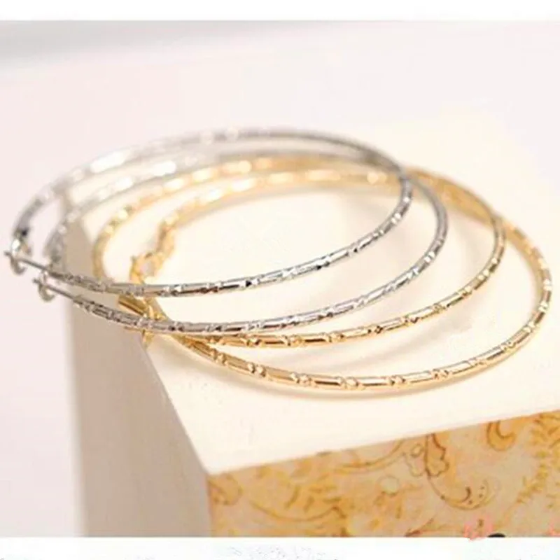 Hot New Silver Plated Big Earrings Fashion Classic Women Jewelry Best Gift Round Style | Украшения и аксессуары