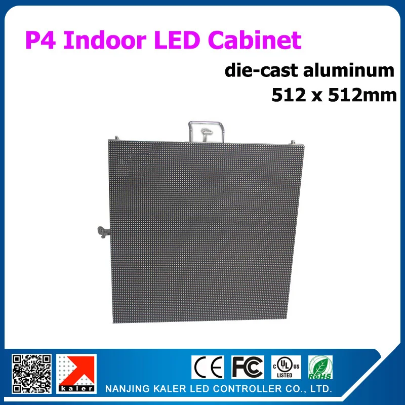 

TEEHO High quality LED 2121SMD indoor full color led matrix cabinet 1/16 scan p4 led display die-cast aluminum cabinet 512x512mm